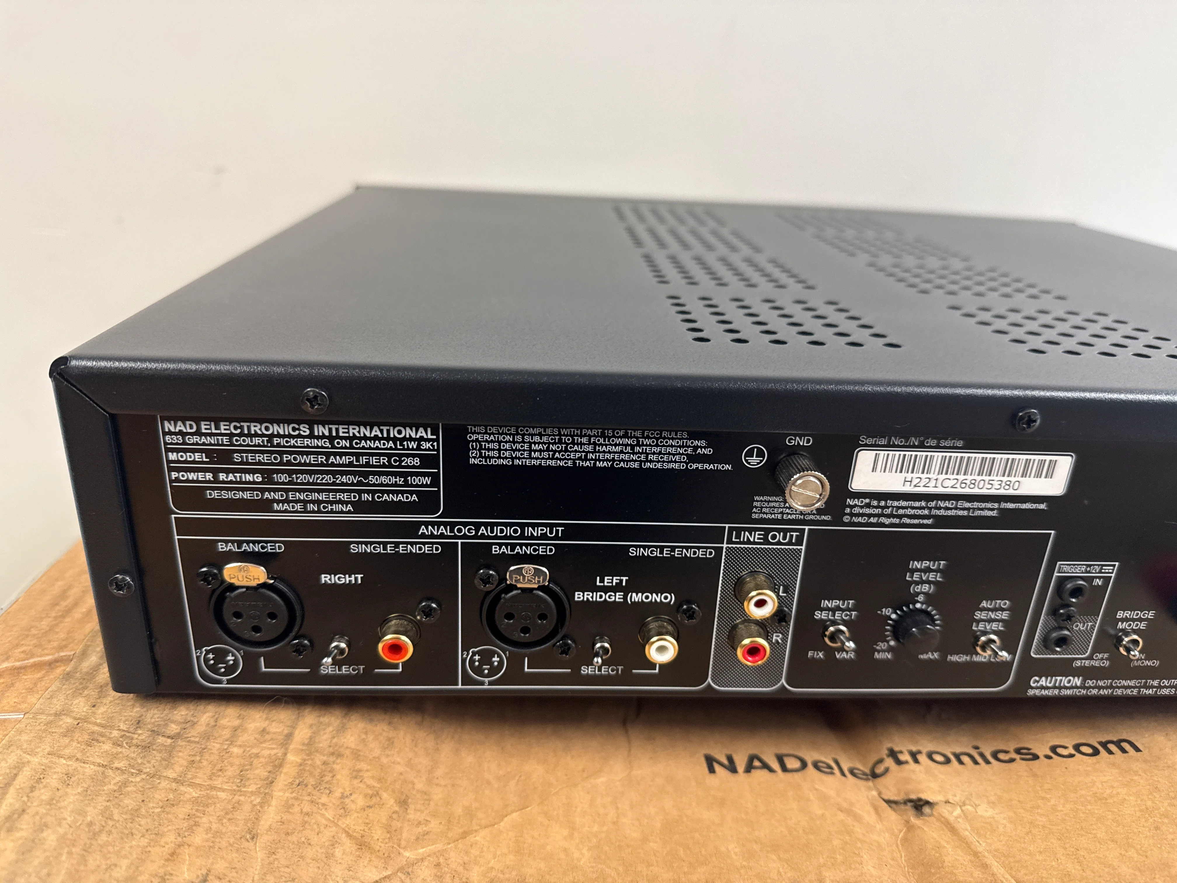 NAD C268 Stereo Power Amplifier * Box - Image 7