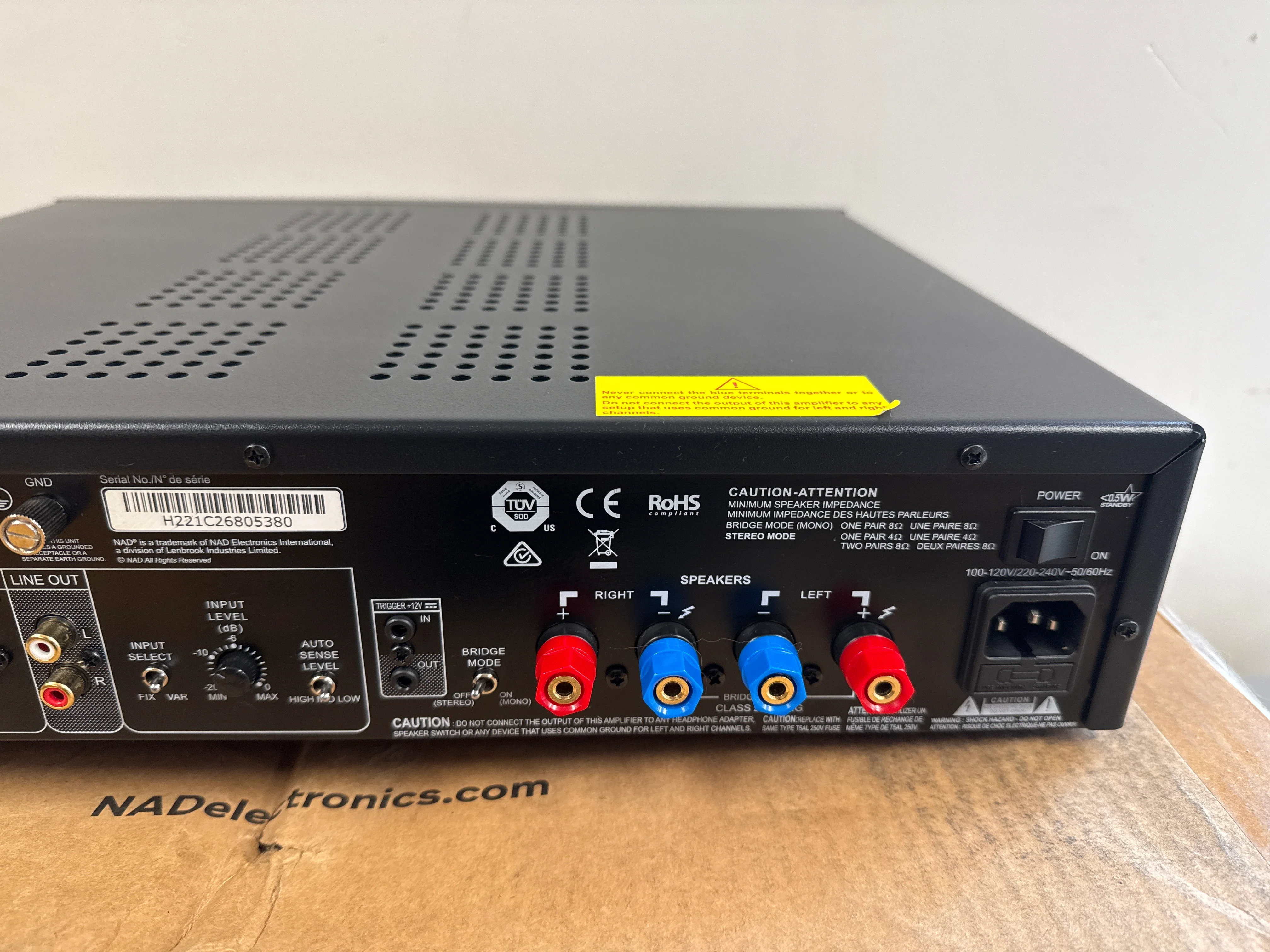 NAD C268 Stereo Power Amplifier * Box - Image 8
