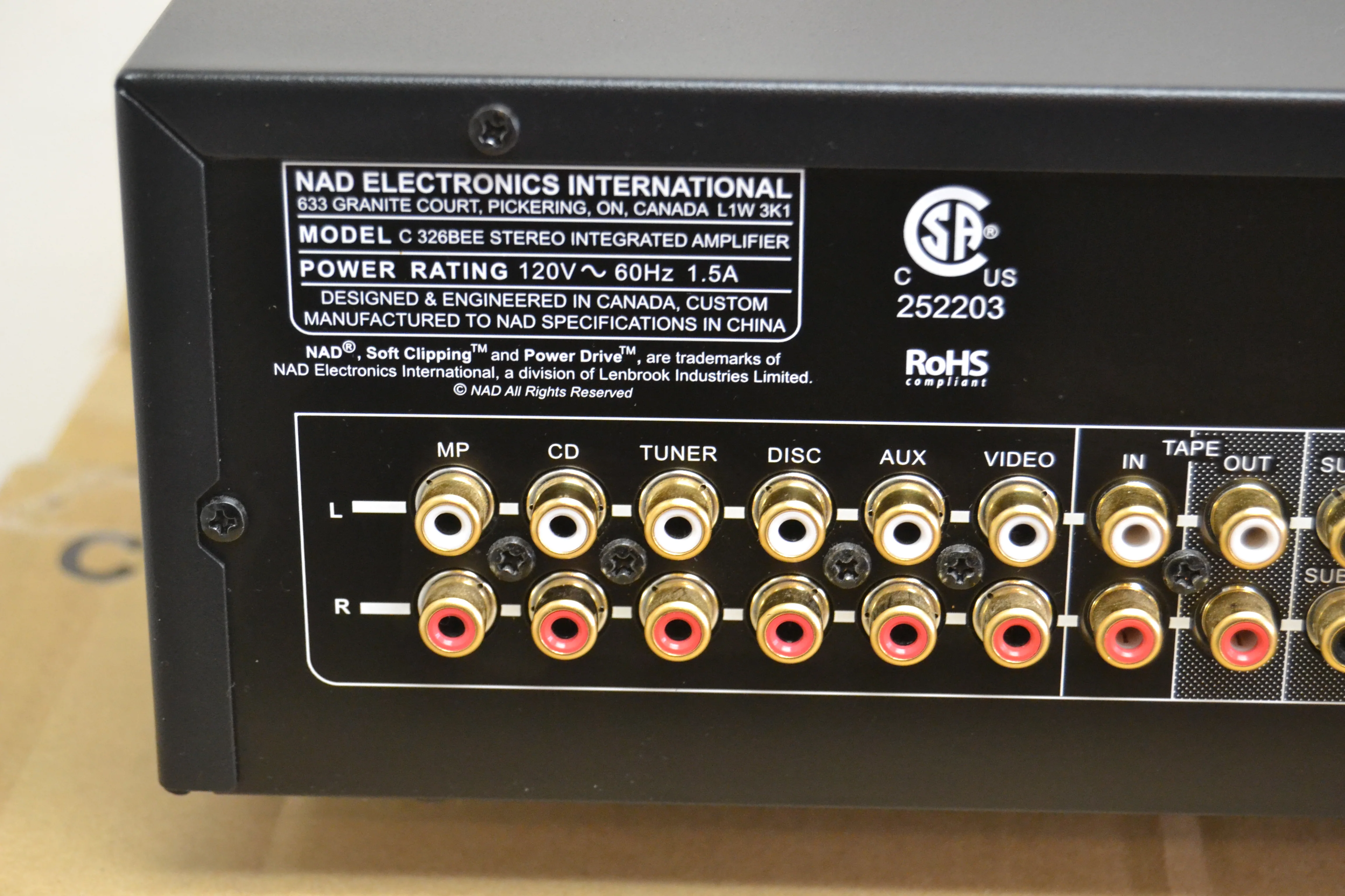 Nad C326BEE Stereo Integrated Amplifier * 50W RMS * Box * Manual * Remote - Image 11