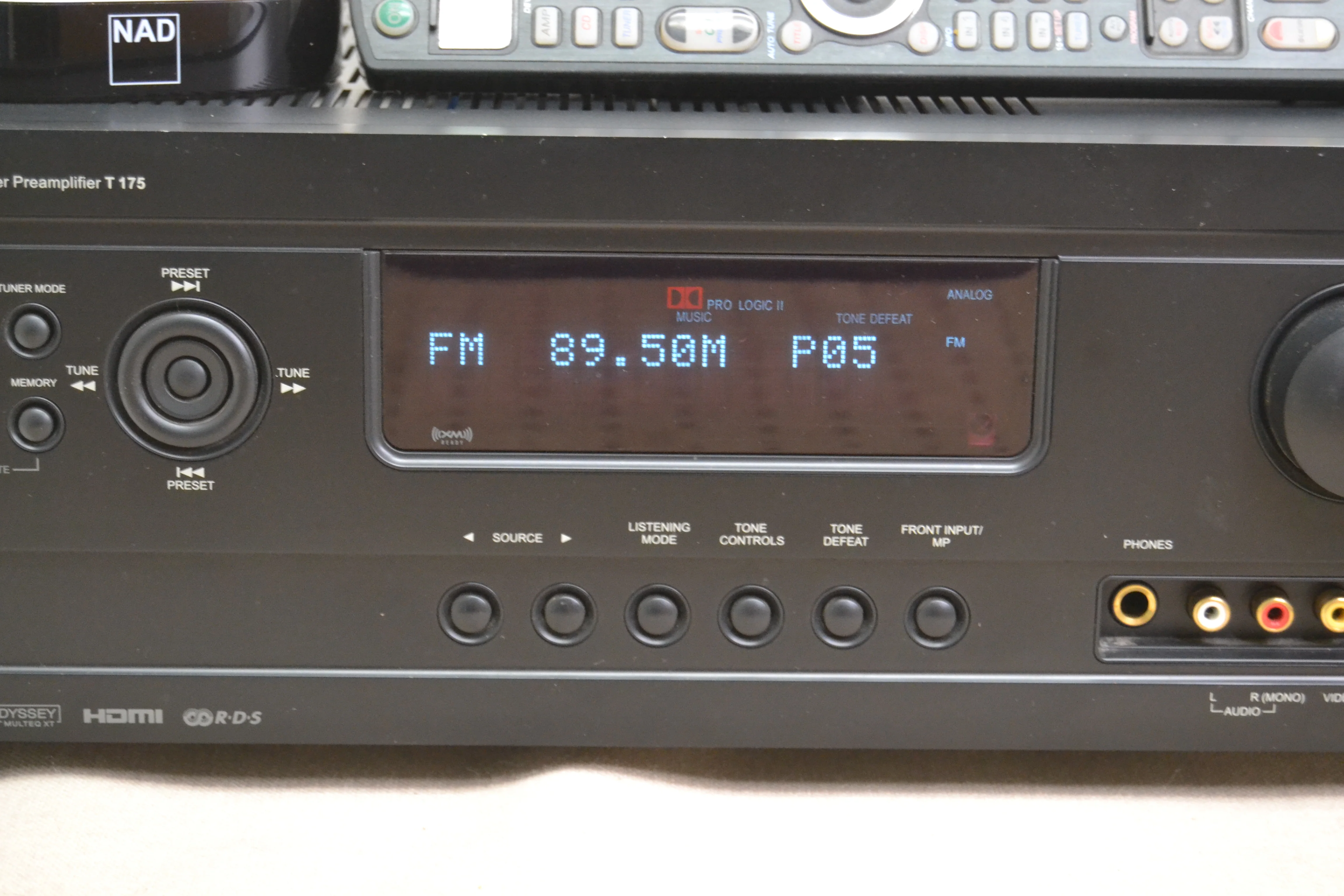 NAD T175 Stereo AV Tuner Preamplifier * Remote * Manual * Dock - Image 3