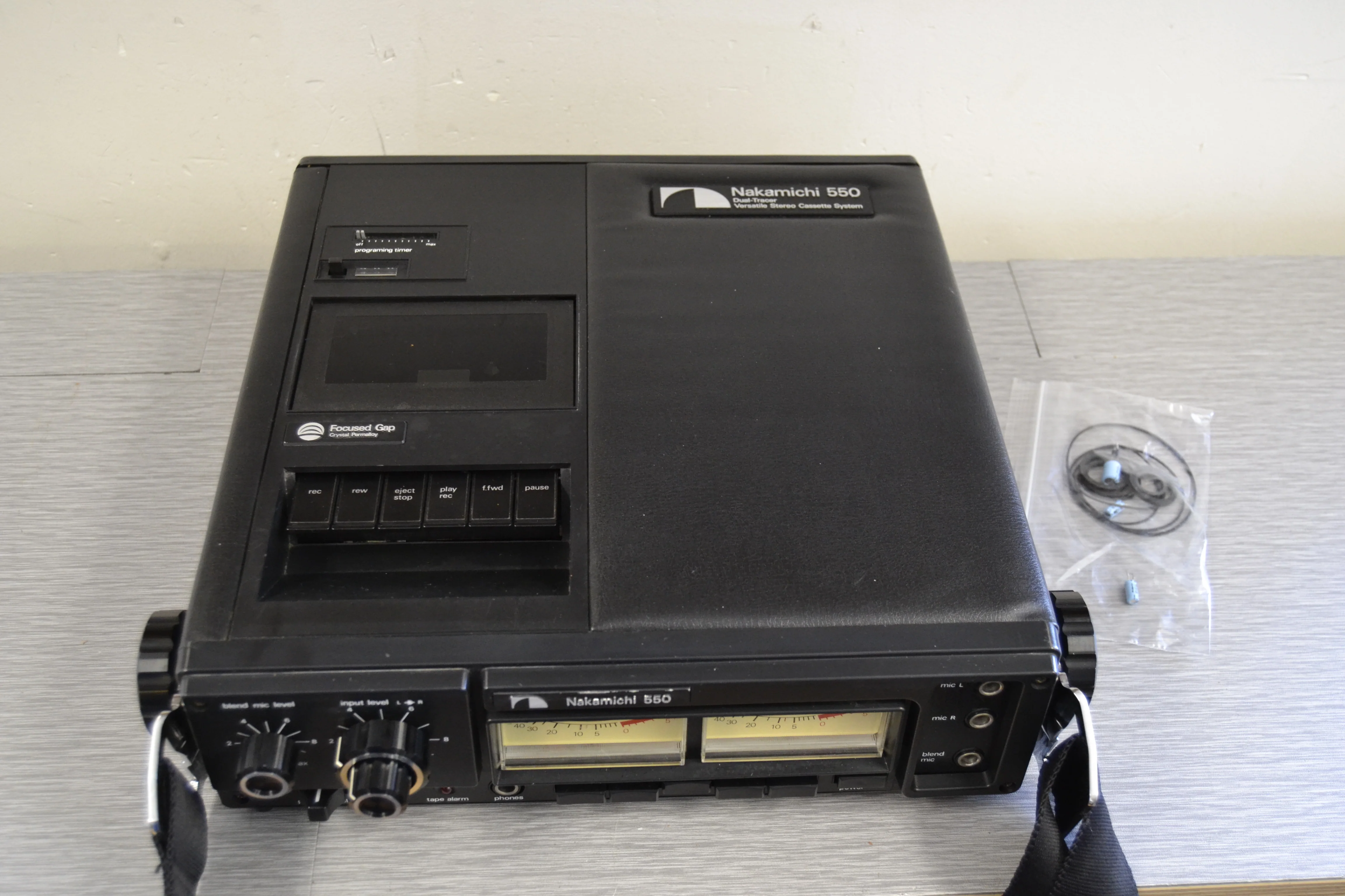 Nakamichi 550 Portable Professional Cassette Recorder * Fully Serviced * New Belts