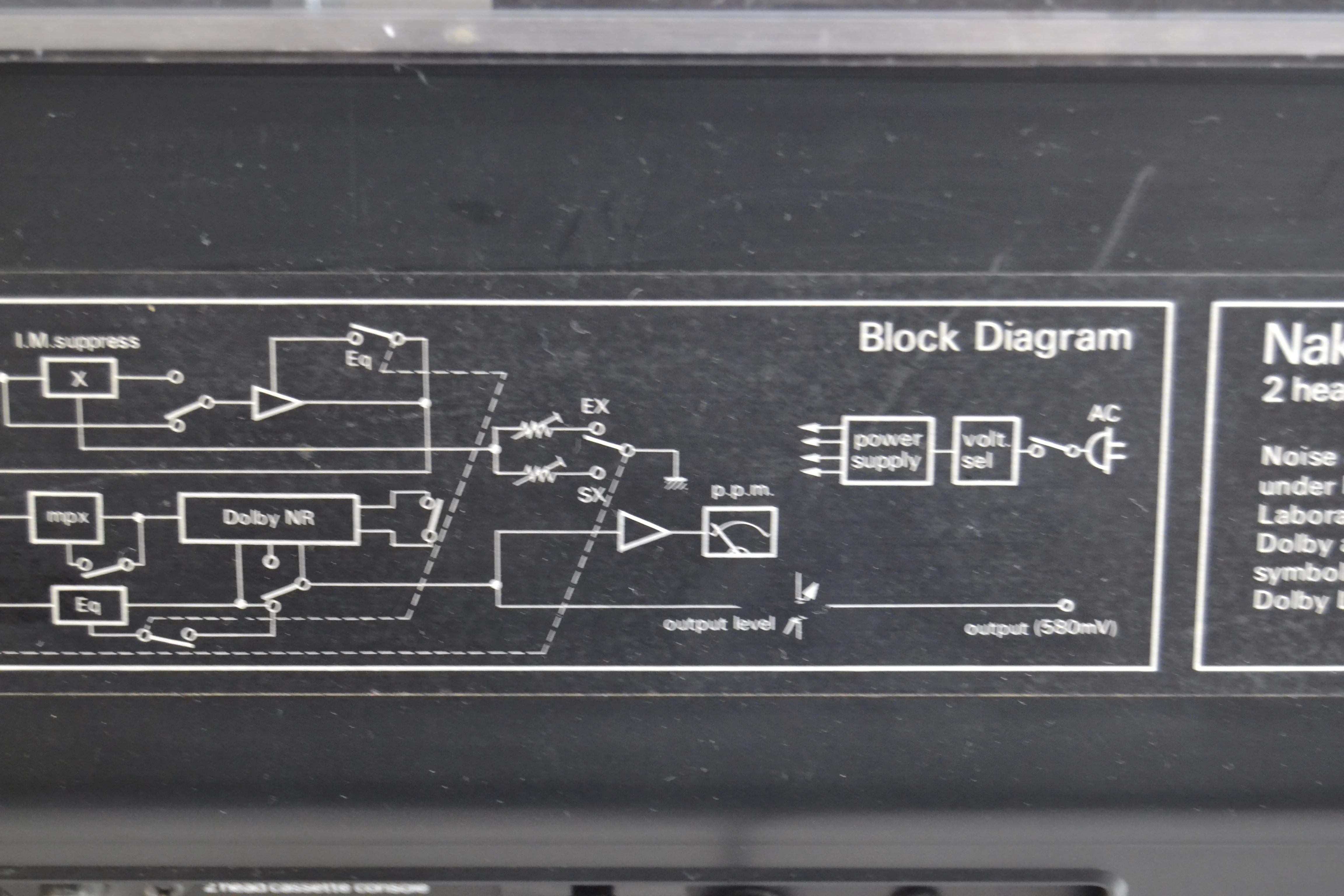 Nakamichi 600 Cassette Deck * Nakamichi Dust Cover * New Belts - Image 17