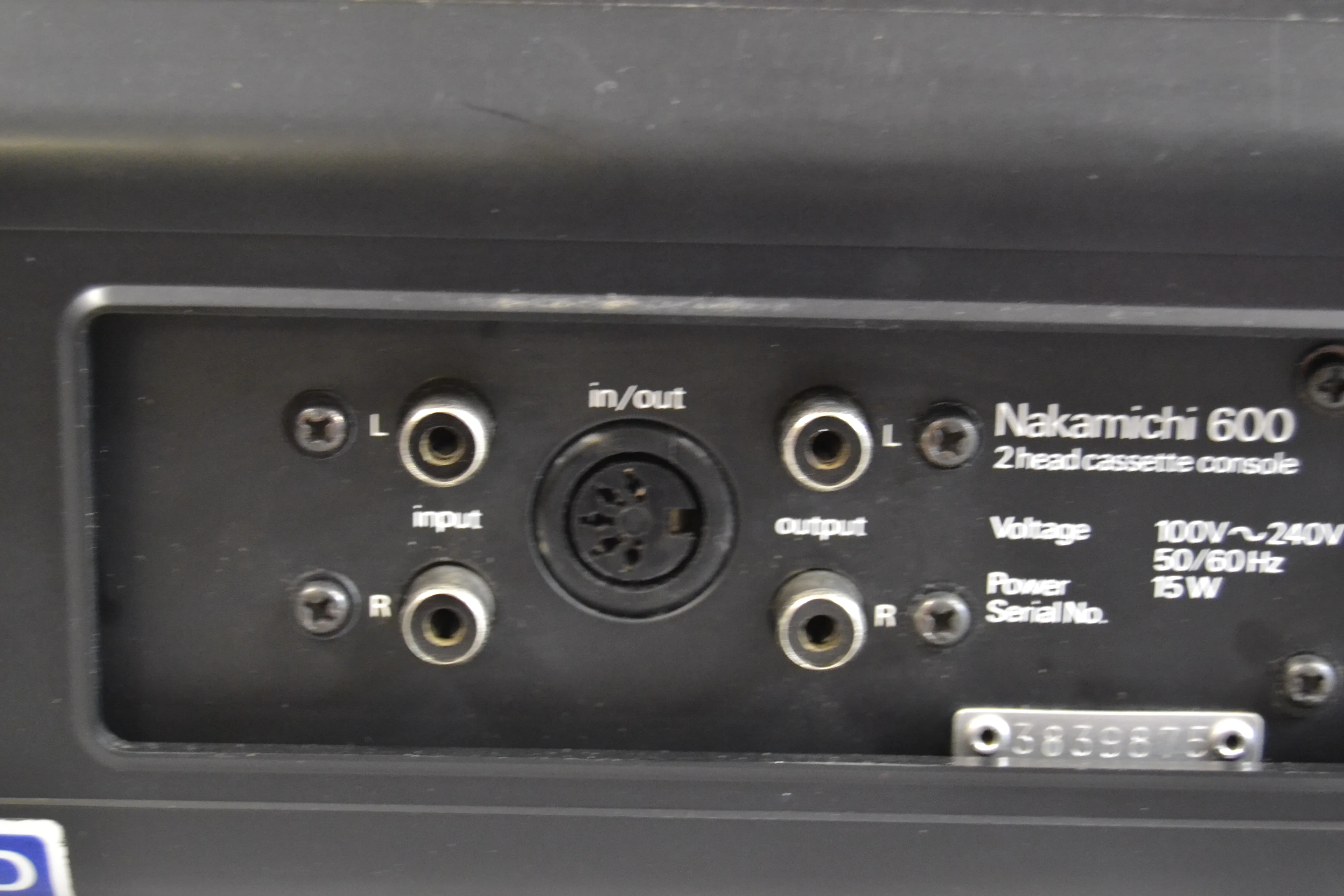 Nakamichi 600 Cassette Deck * Nakamichi Dust Cover * New Belts - Image 20
