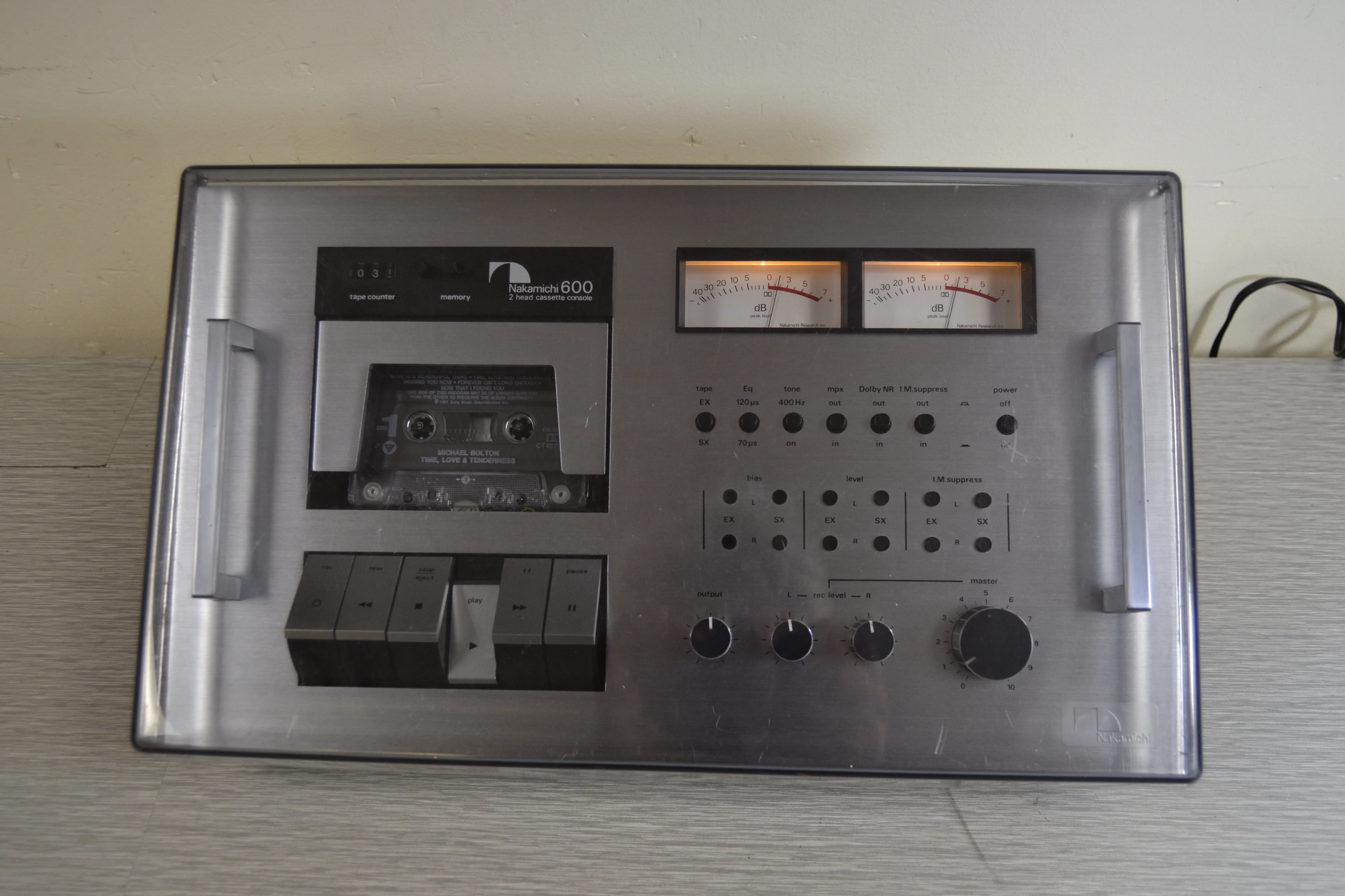 Nakamichi 600 Cassette Deck * Nakamichi Dust Cover * New Belts - Image 9