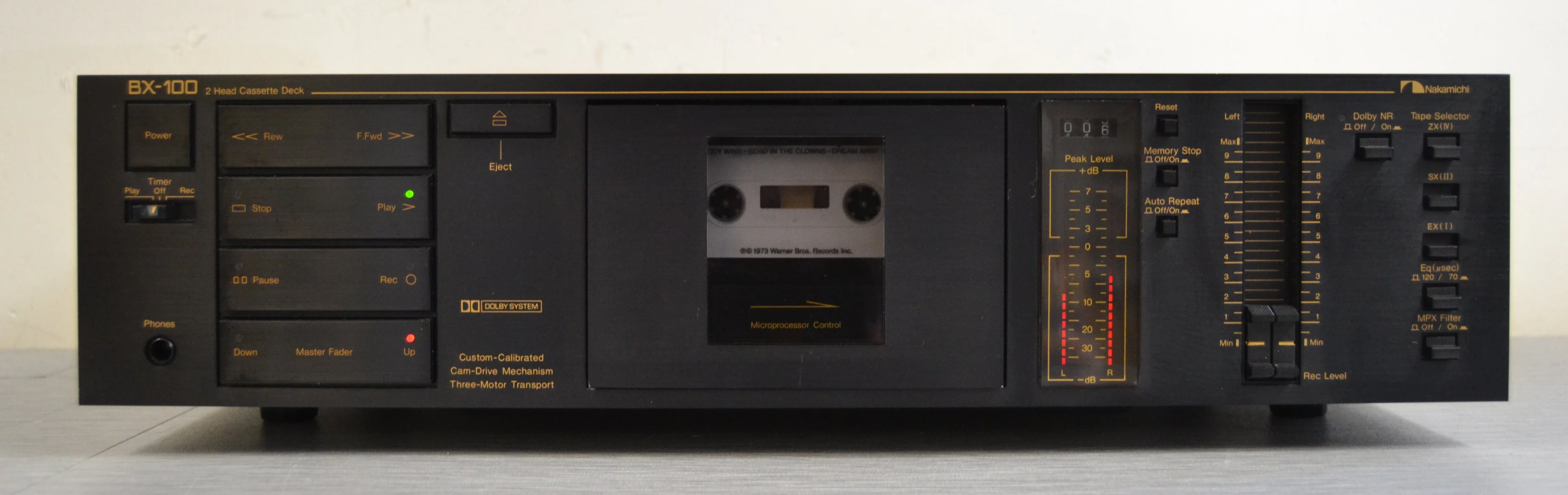 Nakamichi BX-100 Cassette Deck * Serviced with New Belts