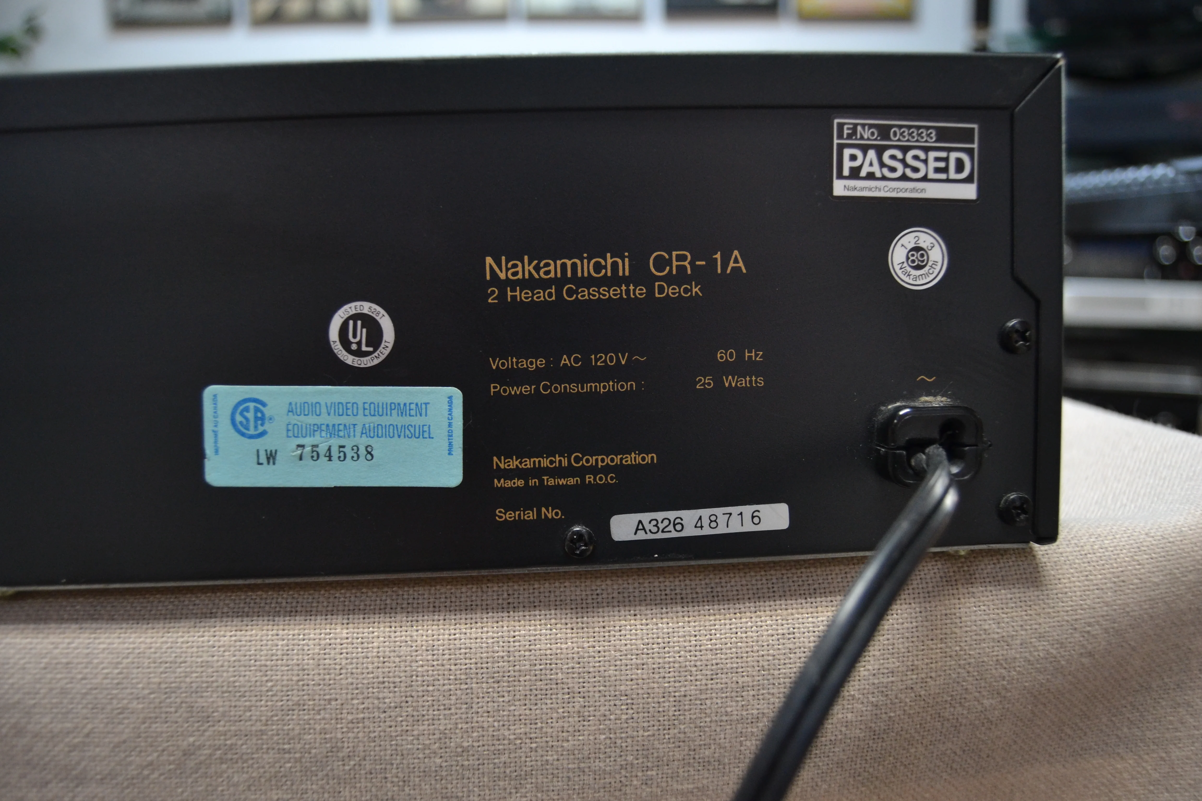 Nakamichi CR-1A Single Cassette Deck * Fully Serviced * New Belts - Image 11