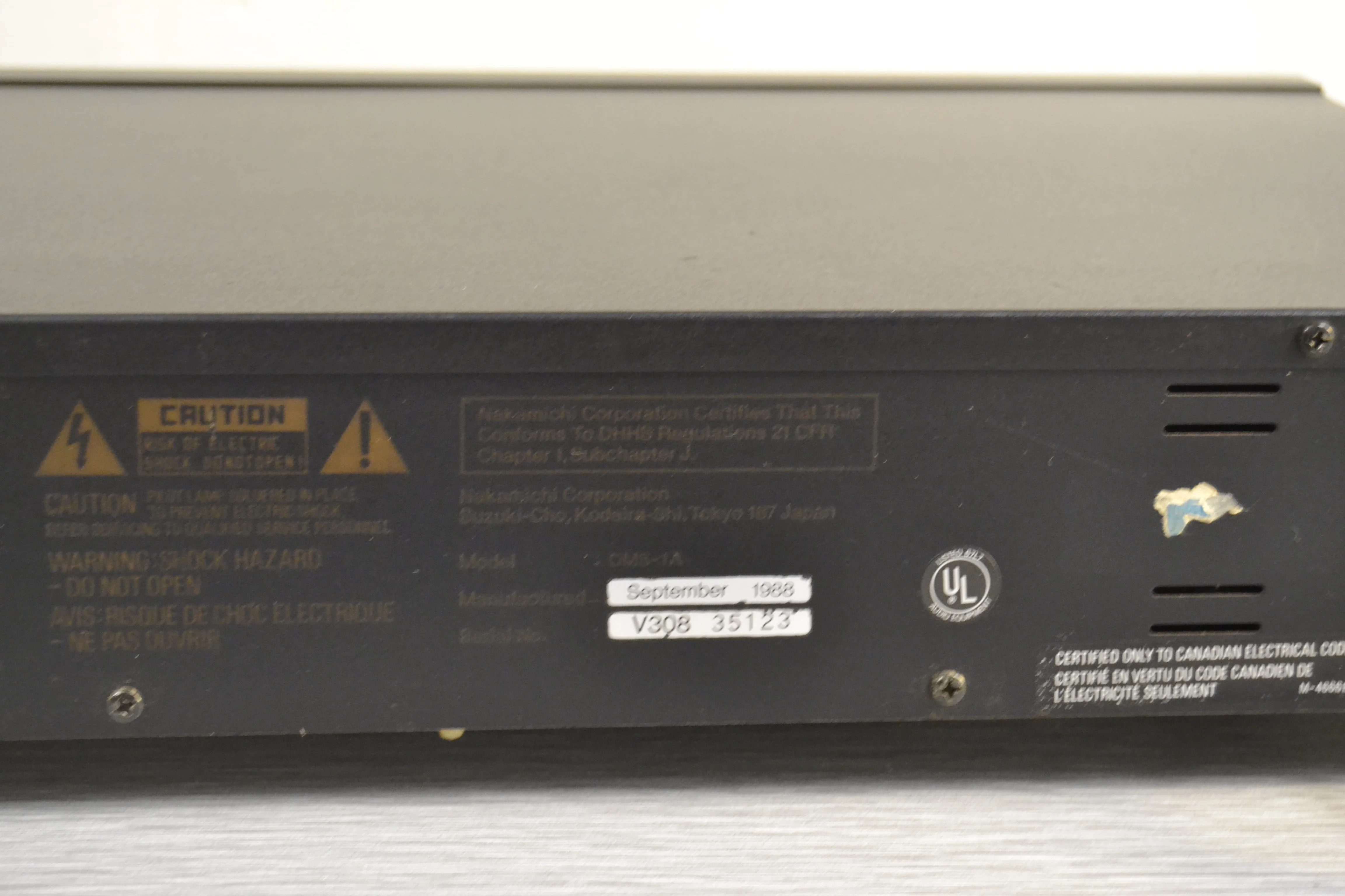 Nakamichi OMS-1A Single CD Player - Image 12