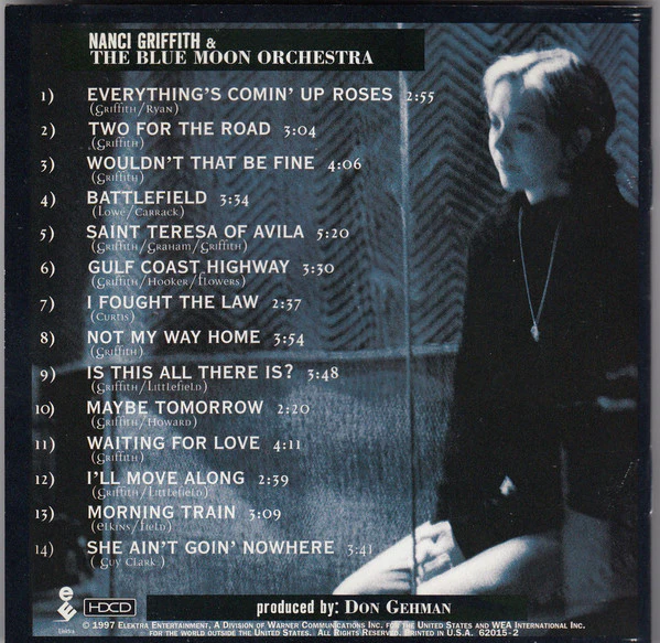 Nanci Griffith - Blue Roses From The Moons (HDCD, Album) (Near Mint (NM or M-)) - Image 4