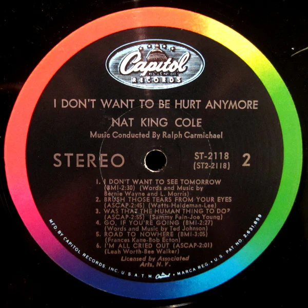 Nat King Cole - I Don't Want To Be Hurt Anymore (LP, Album, Scr) (Very Good Plus (VG+)) - Image 4