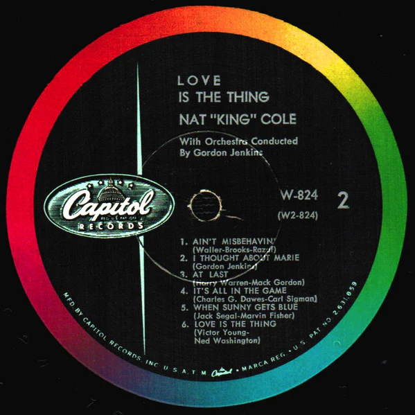 Nat King Cole - Love Is The Thing (LP, Album, Mono, RE) (Very Good Plus (VG+)) - Image 4