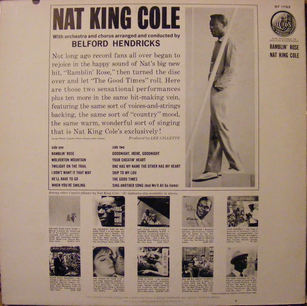 Nat King Cole - Ramblin' Rose (LP, Album) (Very Good Plus (VG+)) - Image 2