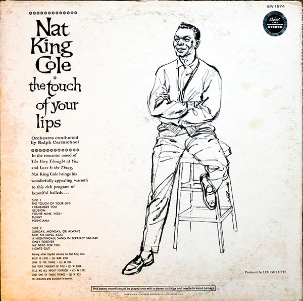 Nat King Cole - The Touch Of Your Lips (LP, Album, Scr) (Very Good Plus (VG+)) - Image 2