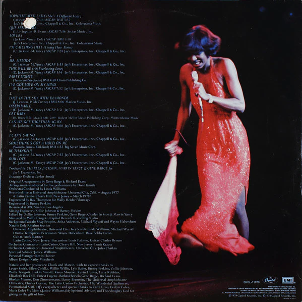 Natalie Cole - Natalie ... Live! (2xLP, Win) (Very Good Plus (VG+)) - Image 2