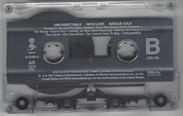 Natalie Cole - Unforgettable With Love (Cass, Album, AR,) (Near Mint (NM or M-)) - Image 4