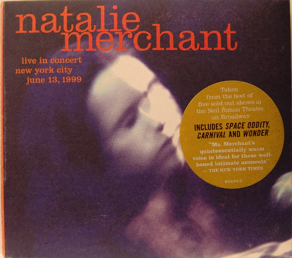 Natalie Merchant - Live In Concert (HDCD) (Very Good Plus (VG+)) - Image 2