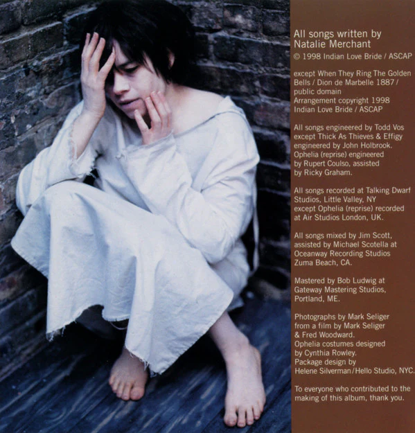 Natalie Merchant - Ophelia (HDCD, Album, RP) (Very Good Plus (VG+)) - Image 3
