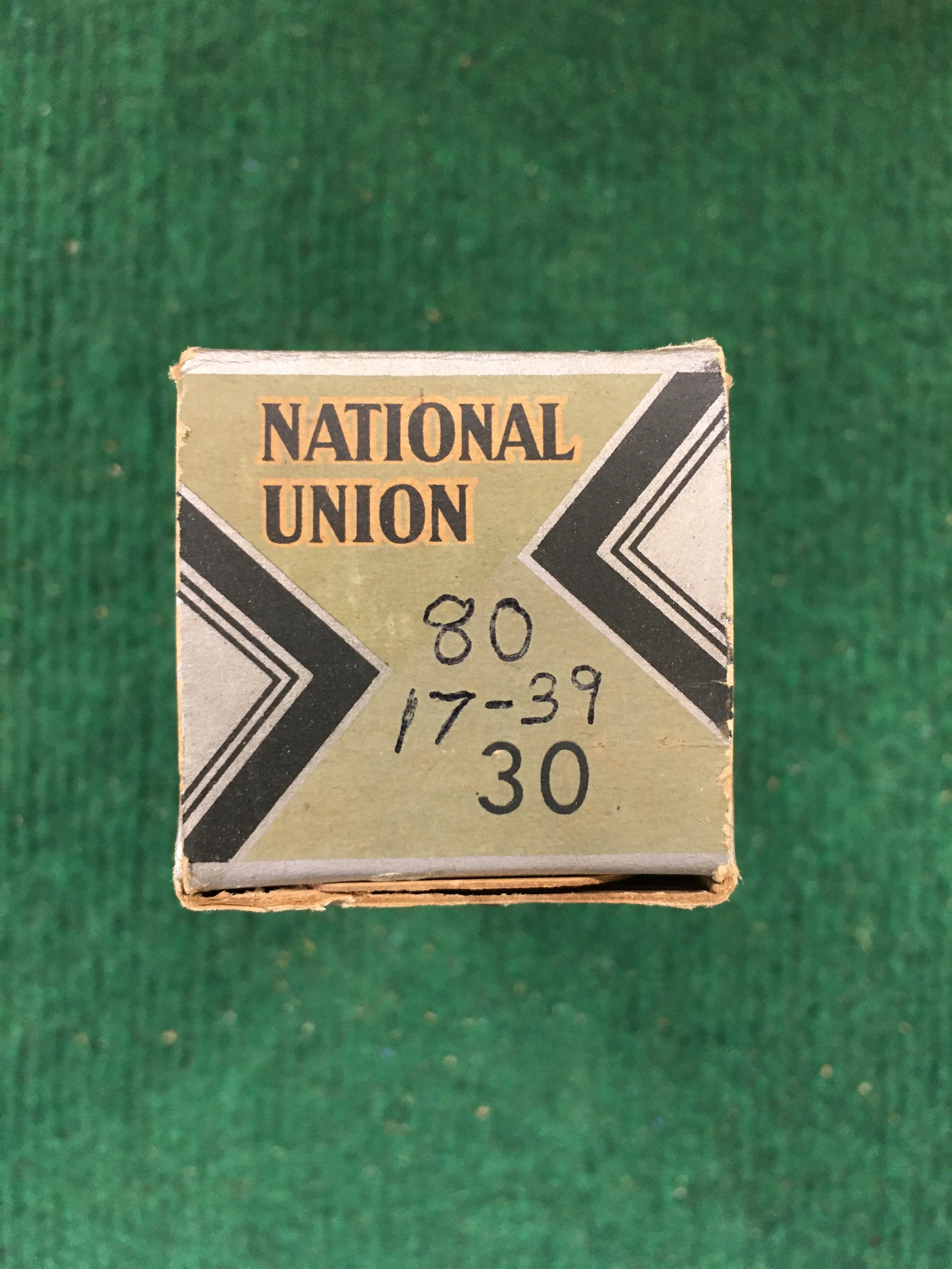 National Union Type 30 Vacuum Tube * Tested 80