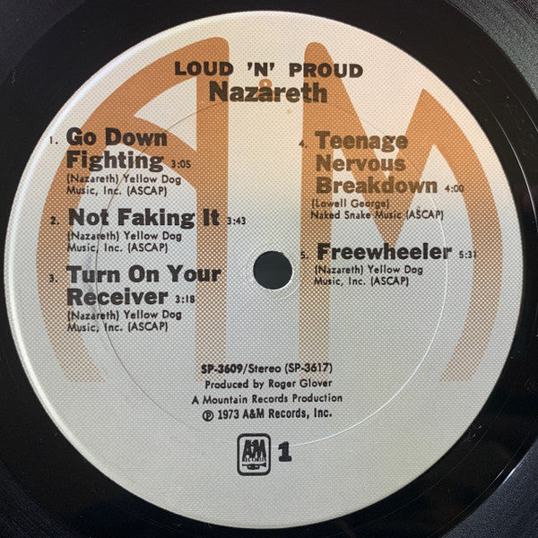 Nazareth  - Loud'N'Proud (LP, Album, MR/) (Very Good Plus (VG+)) - Image 3