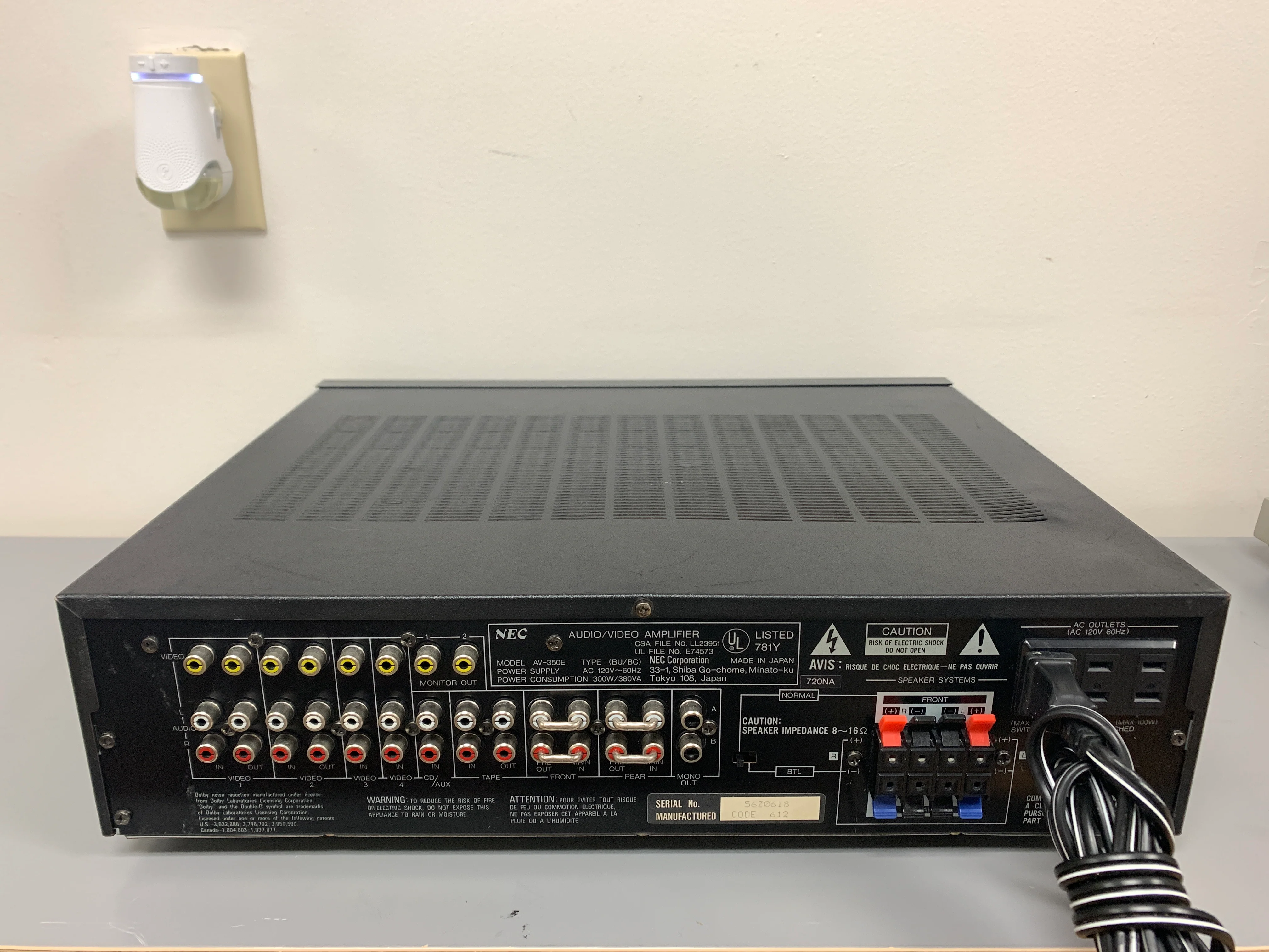 NEC AV-350E Audio Video Integrated Amplifier - Image 6