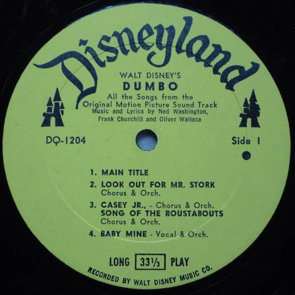 Ned Washington, Frank Churchill And Oliver Wallace - Walt Disney's Dumbo (LP) (Very Good Plus (VG+)) - Image 3