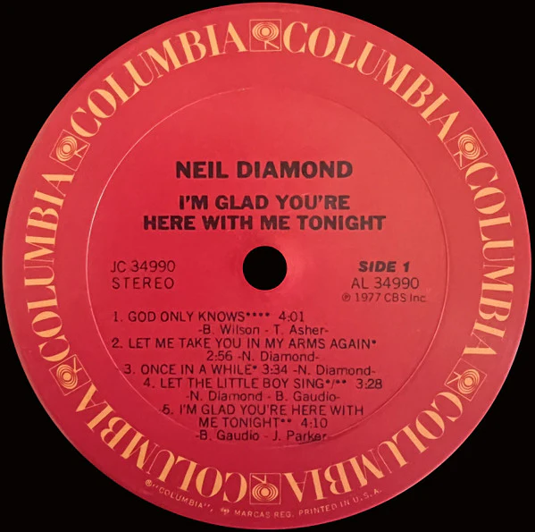 Neil Diamond - I'm Glad You're Here With Me Tonight (LP, Album, San) (Very Good (VG)) - Image 5
