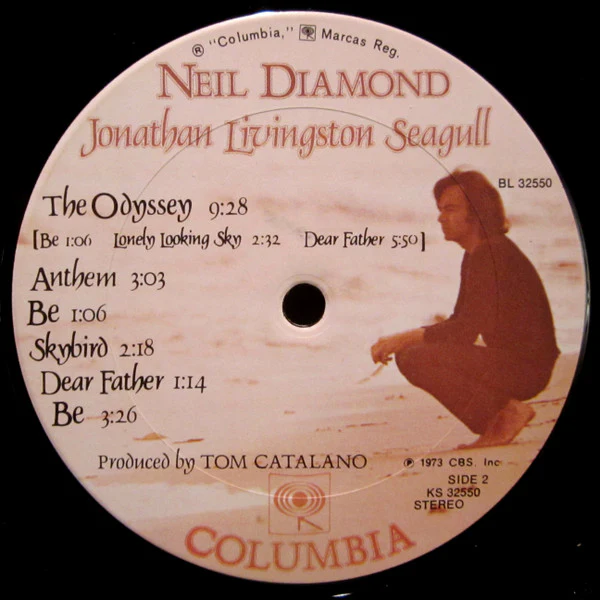 Neil Diamond - Jonathan Livingston Seagull (Original Motion Picture Sound Track) (LP, Album, Pit) (Very Good (VG)) - Image 5