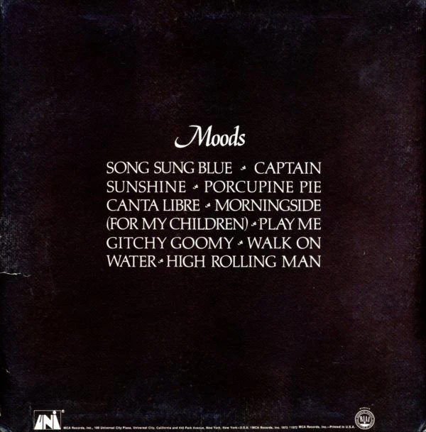 Neil Diamond - Moods (LP, Album, Pin) (Very Good (VG)) - Image 2