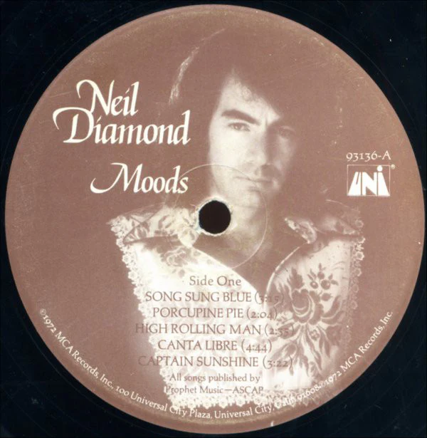 Neil Diamond - Moods (LP, Album, Pin) (Very Good (VG)) - Image 3