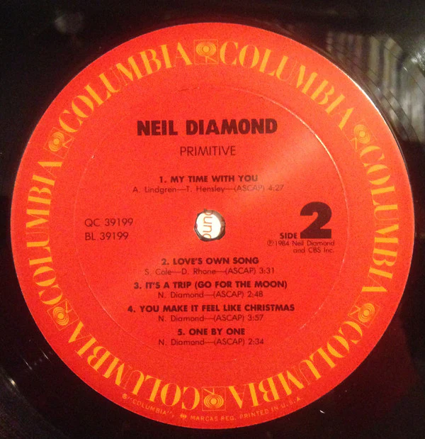 Neil Diamond - Primitive (LP, Album, Pit) (Near Mint (NM or M-)) - Image 4