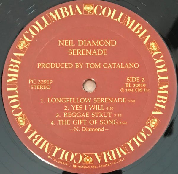 Neil Diamond - Serenade (LP, Album, RE, Pit) (Very Good Plus (VG+)) - Image 4