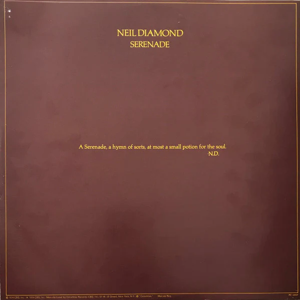 Neil Diamond - Serenade (LP, Album, San) (Very Good Plus (VG+)) - Image 3