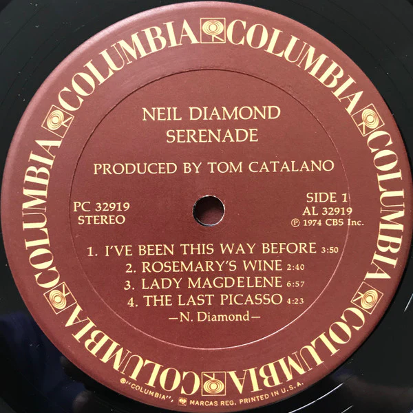 Neil Diamond - Serenade (LP, Album, San) (Very Good Plus (VG+)) - Image 5