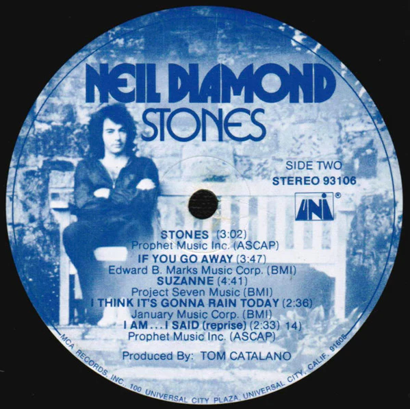 Neil Diamond - Stones (LP, Album, Glo) (Very Good (VG)) - Image 4