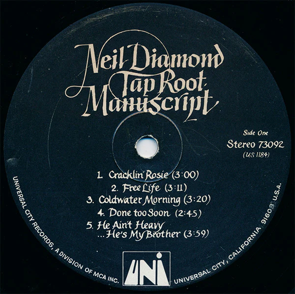 Neil Diamond - Tap Root Manuscript (LP, Album) (Very Good (VG)) - Image 3