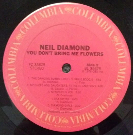 Neil Diamond - You Don't Bring Me Flowers (LP, Album, Ter) (Very Good Plus (VG+)) - Image 4