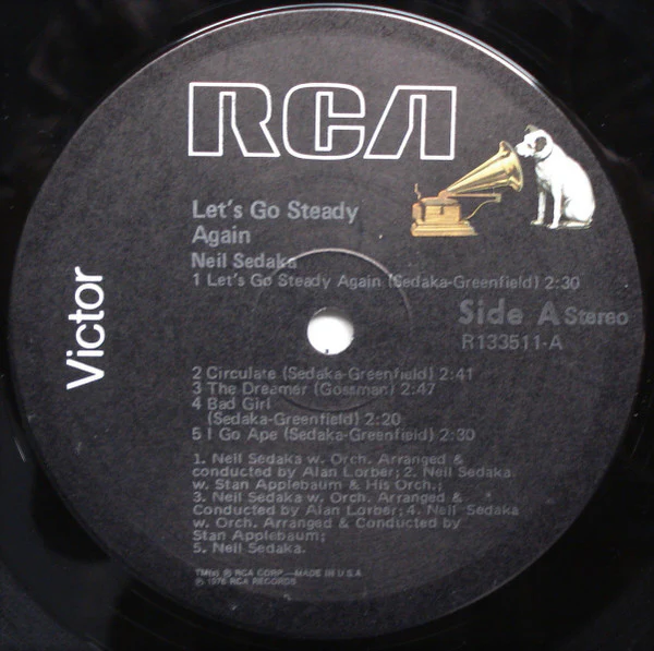 Neil Sedaka - Let's Go Steady Again (LP, Comp, Club) (Mint (M)) - Image 3