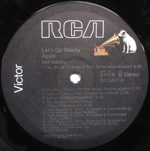 Neil Sedaka - Let's Go Steady Again (LP, Comp, Club) (Mint (M)) - Image 4