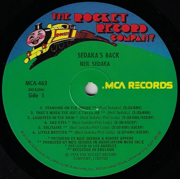 Neil Sedaka - Sedaka's Back (LP, Album, Comp, Pin) (Near Mint (NM or M-)) - Image 5