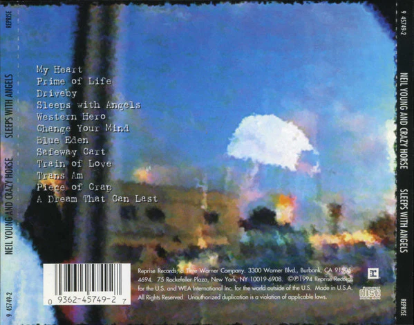 Neil Young And Crazy Horse - Sleeps With Angels (CD, Album) (Very Good Plus (VG+)) - Image 2