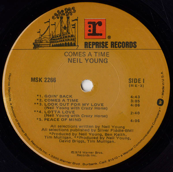 Neil Young - Comes A Time (LP, Album, RP, Win) (Very Good (VG)) - Image 4
