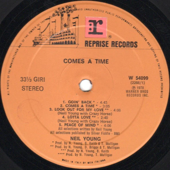 Neil Young - Comes A Time (LP, Album) (Very Good (VG)) - Image 3