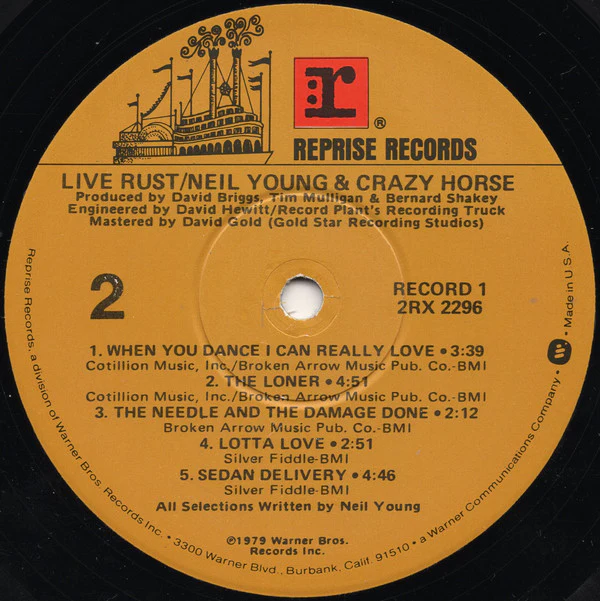 Neil Young & Crazy Horse - Live Rust (2xLP, Album, Win) (Good Plus (G+)) - Image 5