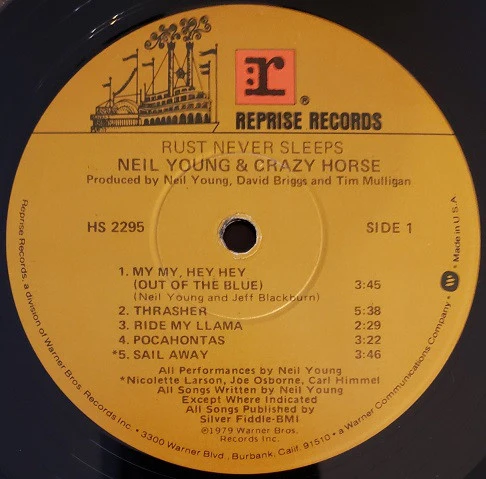 Neil Young & Crazy Horse - Rust Never Sleeps (LP, Album, Win) (Near Mint (NM or M-)) - Image 3