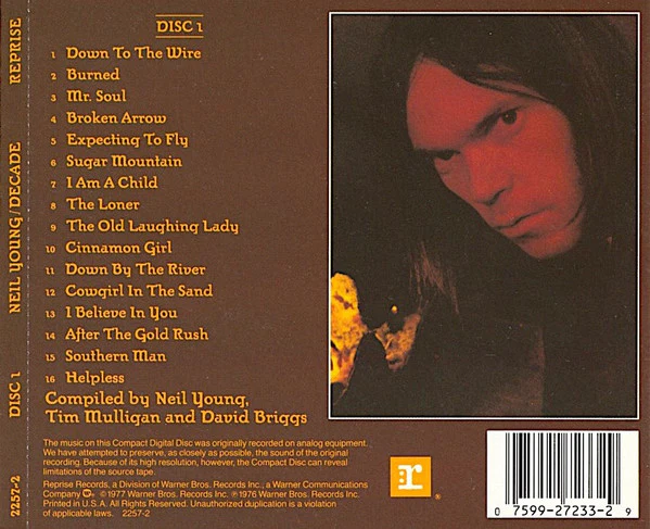 Neil Young - Decade (2xCD, Comp, RE, SRC) (Near Mint (NM or M-)) - Image 2