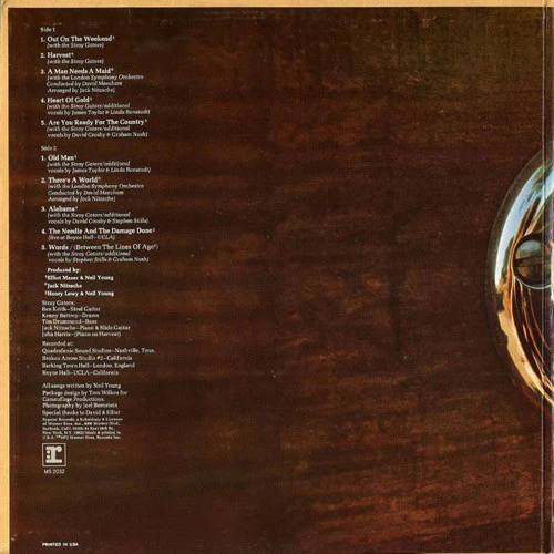Neil Young - Harvest (LP, Album, Gat) (Very Good Plus (VG+)) - Image 2