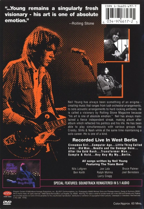 Neil Young - In Berlin (DVD-V, RP, Multichannel, NTSC) (Near Mint (NM or M-)) - Image 2