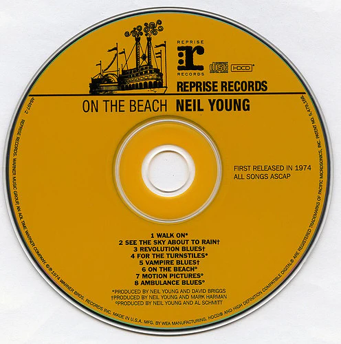 Neil Young - On The Beach (HDCD, Album, RE, RM, Oly) (Near Mint (NM or M-)) - Image 3