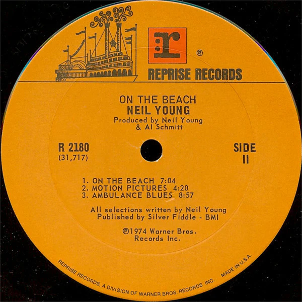 Neil Young - On The Beach (LP, Album, Ter) (Very Good Plus (VG+)) - Image 4