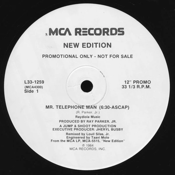New Edition - Mr. Telephone Man (12", Promo) (Very Good (VG))