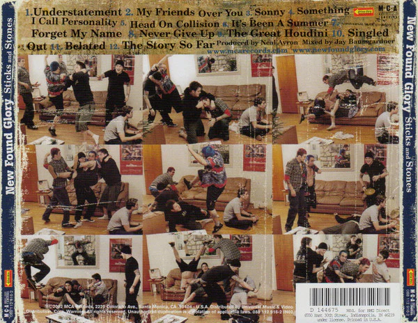 New Found Glory - Sticks And Stones (CD, Album, Club) (Very Good Plus (VG+)) - Image 2